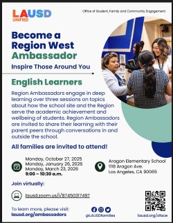 Region Ambassador English Learner